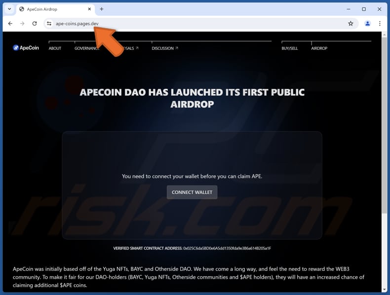 APECOIN Airdrop scam