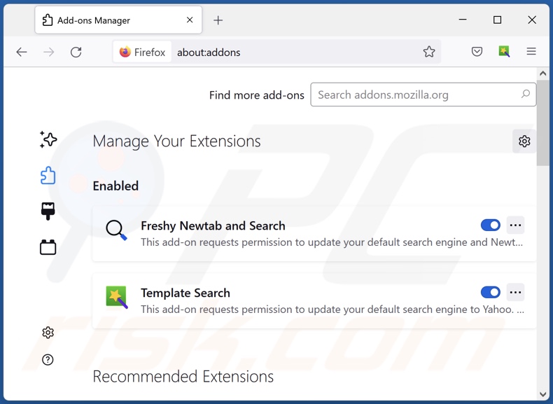 Removing brandnewsearch.com related Mozilla Firefox extensions
