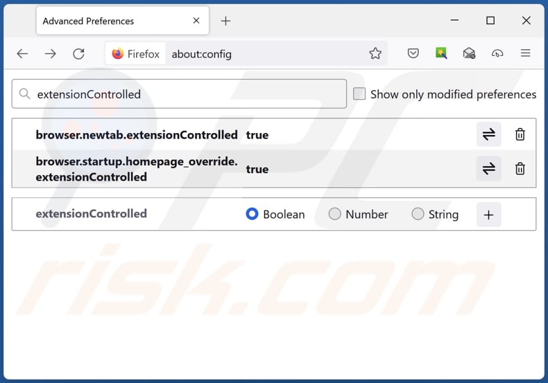 Removing unwanted address from Mozilla Firefox default search engine