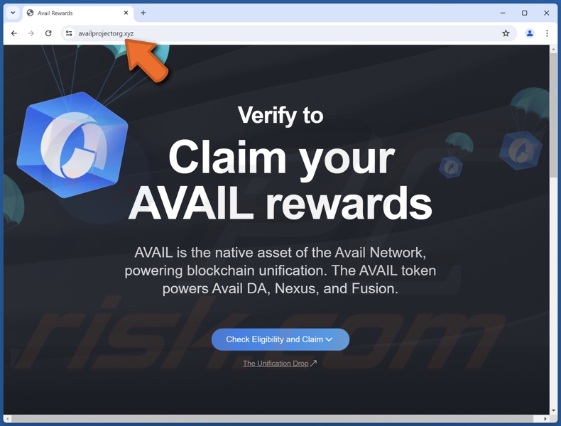 Claim Your AVAIL Rewards scam