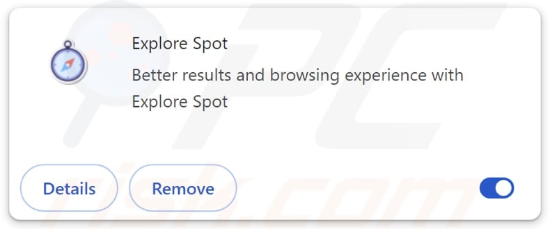 Explore Spot browser hijacker