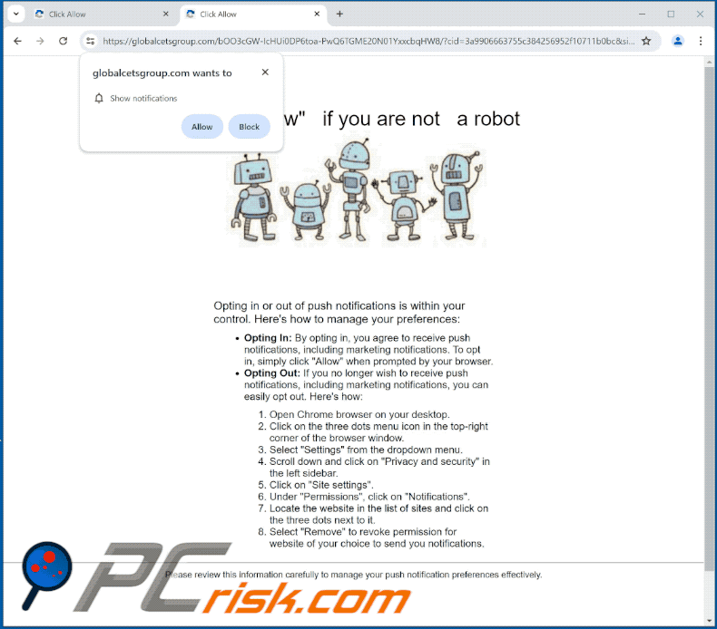 globalcetsgroup[.]com website appearance (GIF)