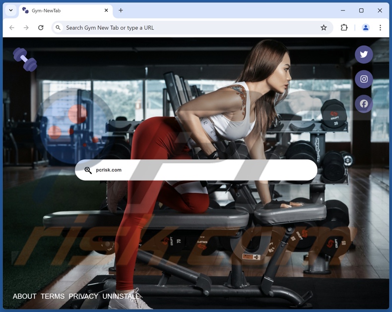 gym-newtab.com browser hijacker