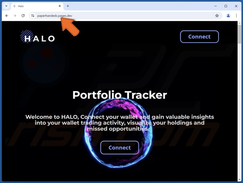 HALO Portfolio Tracker scam