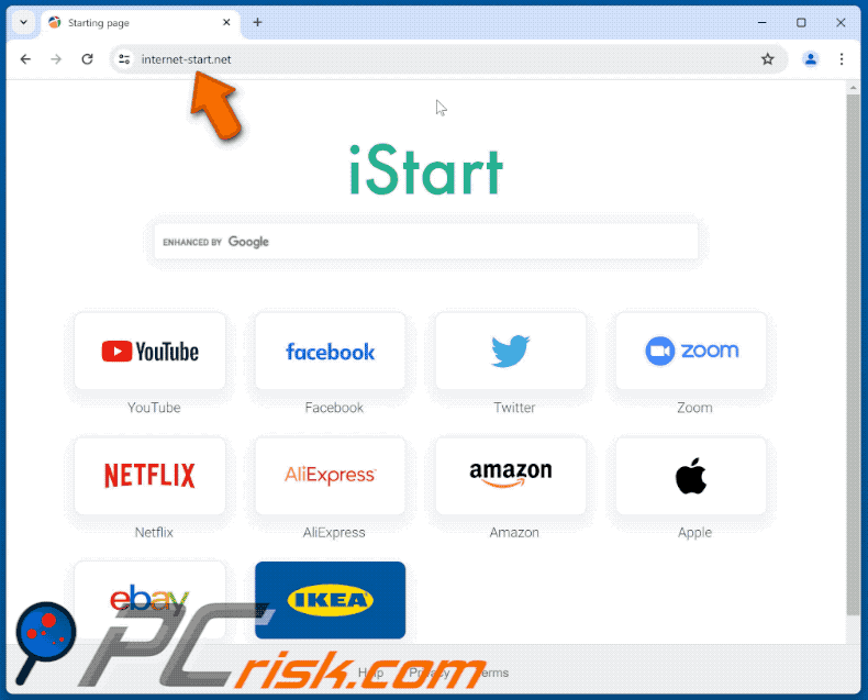 internet-start.net redirect (GIF)