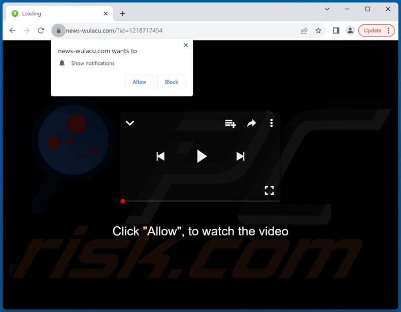 news-wulacu[.]com pop-up redirects