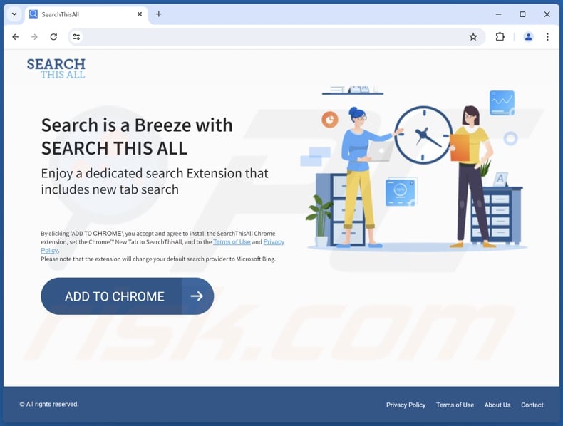 Website used to promote SearchThisAll browser hijacker