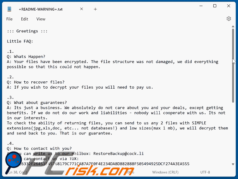 SRC ransom note (+README-WARNING+.txt)