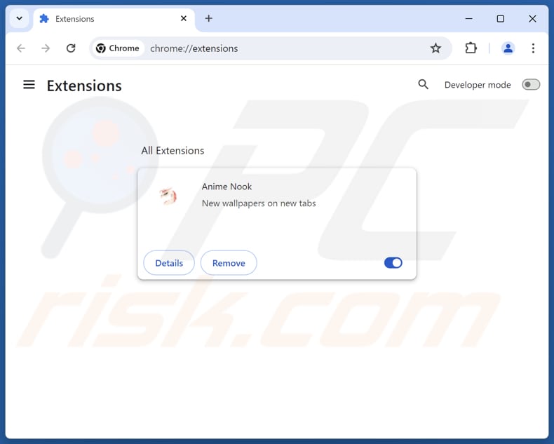 Removing srcingan.com related Google Chrome extensions