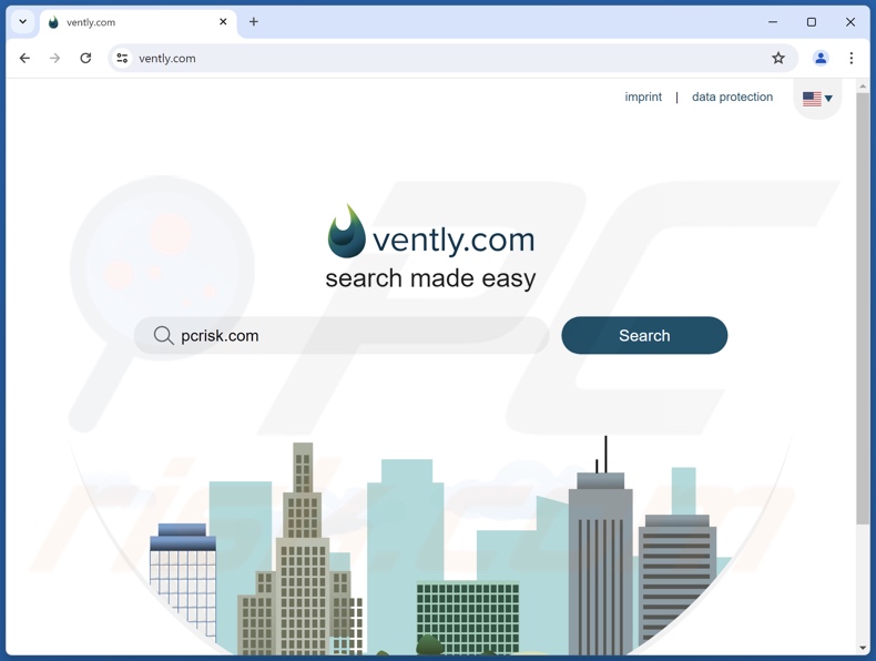 vently.com browser hijacker