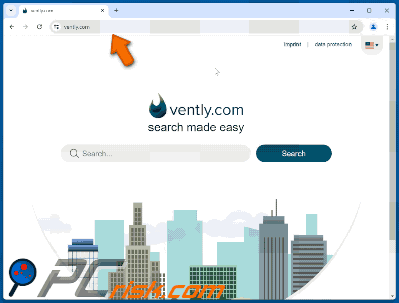 vently.com redirect appearance (GIF)