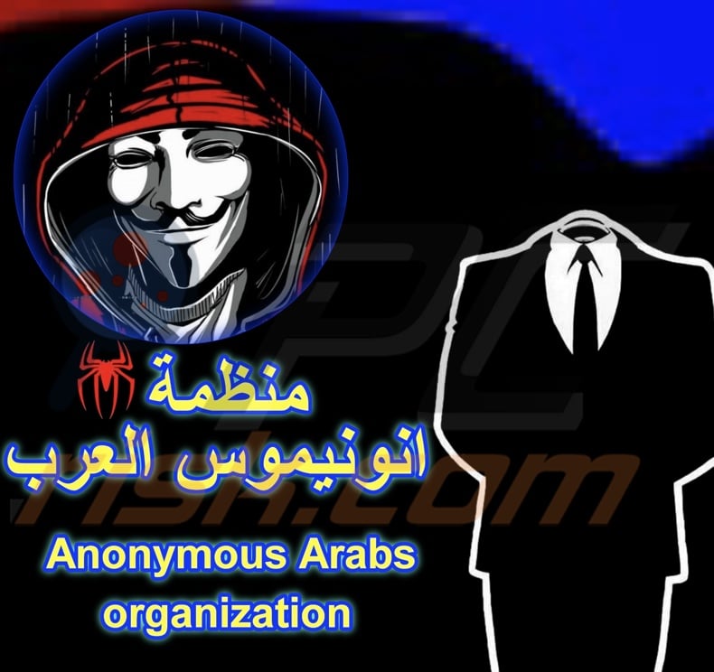 Anonymous Arabs ransomware wallpaper