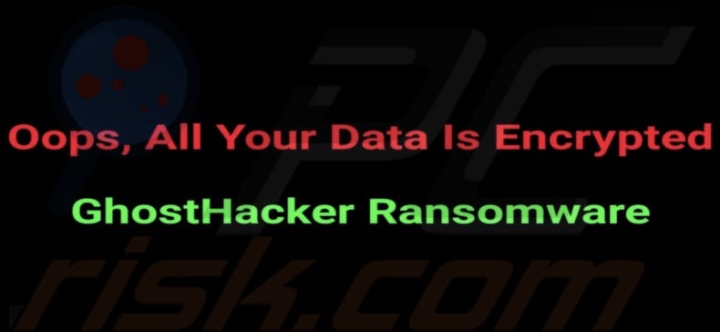 GhostHacker ransomware wallpaper