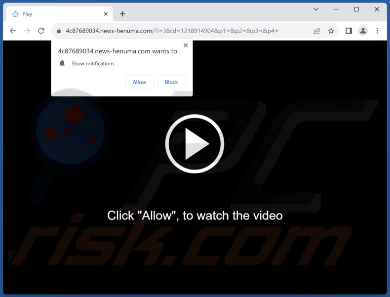news-henuma[.]com pop-up redirects