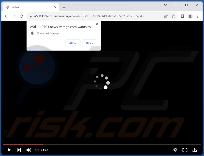 news-varaga[.]com pop-up redirects
