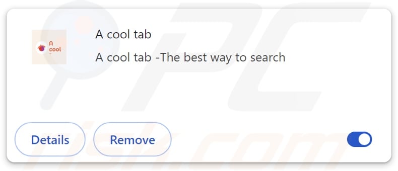 A cool tab browser hijacker