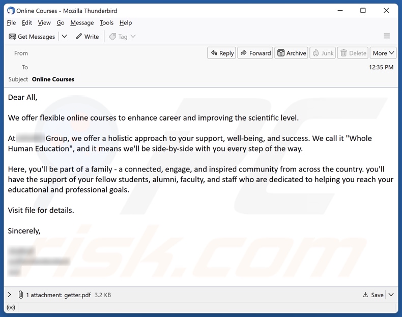 BugSleep malware spreading spam email