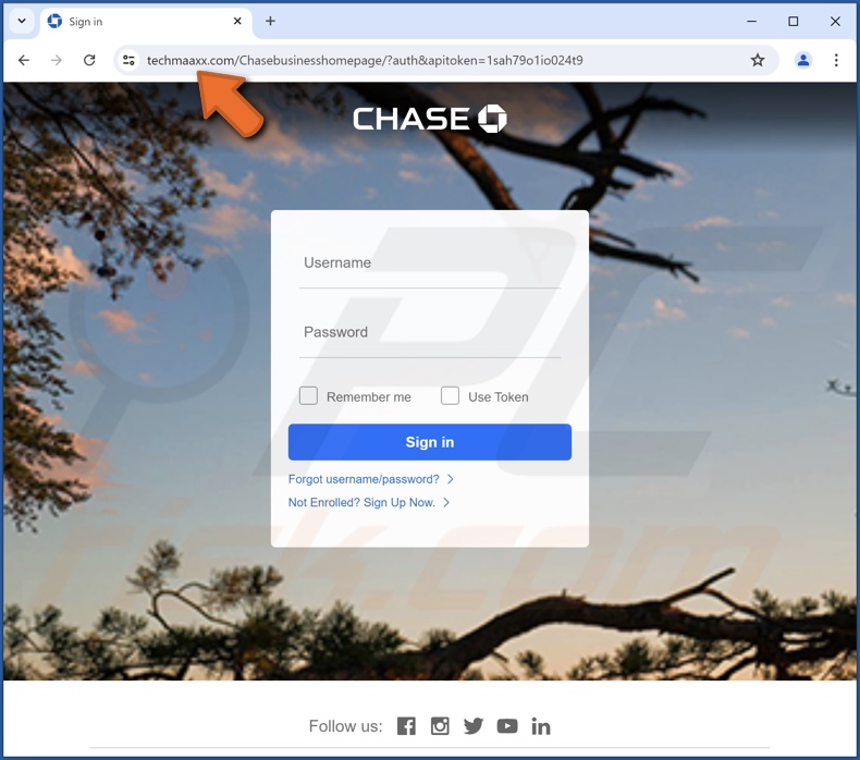 Chase - Account Verification scam email promoted phishing site