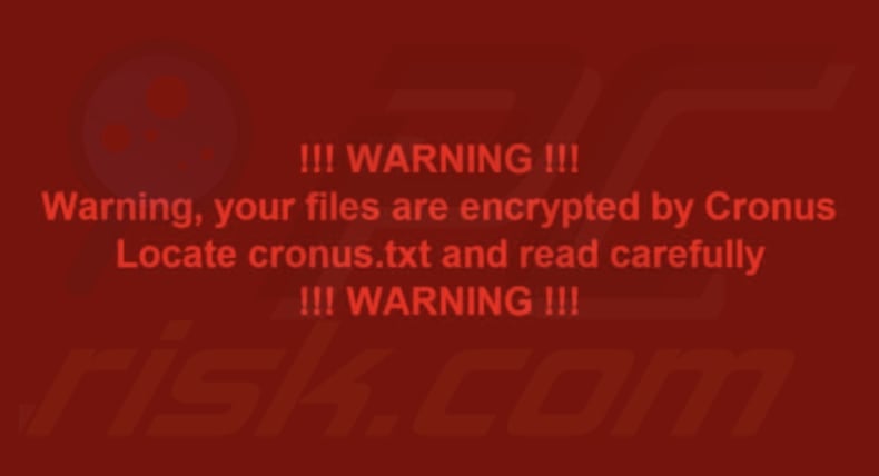 Cronus ransomware wallpaper