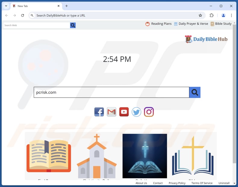 dailybiblehub.com browser hijacker