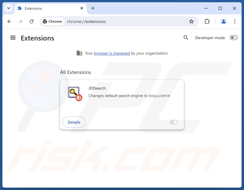 Removing findflarex.com related Google Chrome extensions