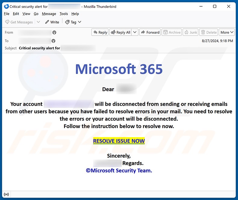 Microsoft 365 Email Scam (2024-08-28)