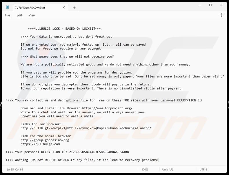 NullBulge ransomware text file ([extension].README.txt)