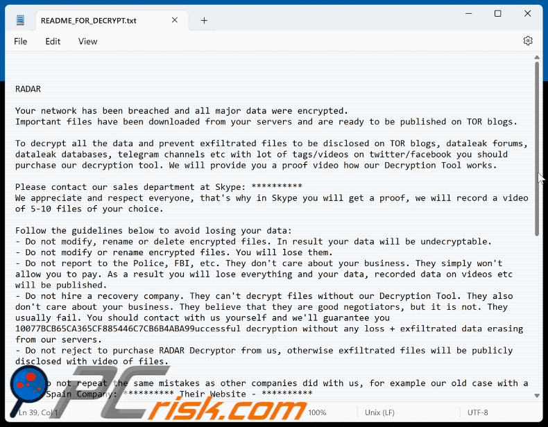 RADAR ransomware ransom note (README_FOR_DECRYPT.txt) GIF