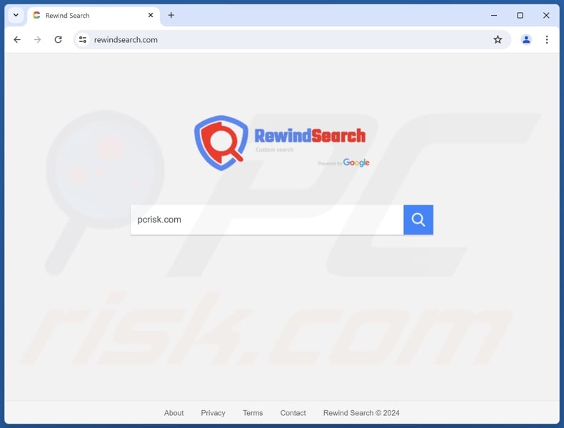 rewindsearch.com browser hijacker