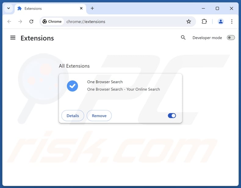 Removing s1search.co related Google Chrome extensions