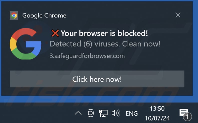 safeguardforbrowser.com notification