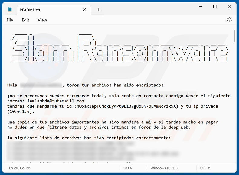 SLAM Ransomware note (2024-07-19)