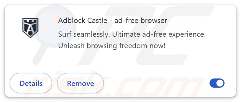 Adblock Castle - ad-free browser adware