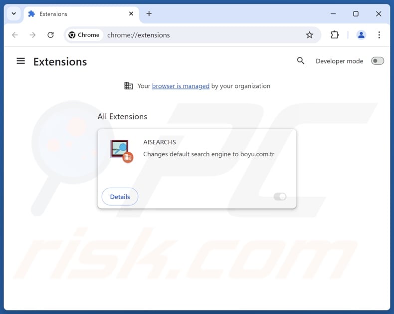 Removing findflarex.com related Google Chrome extensions