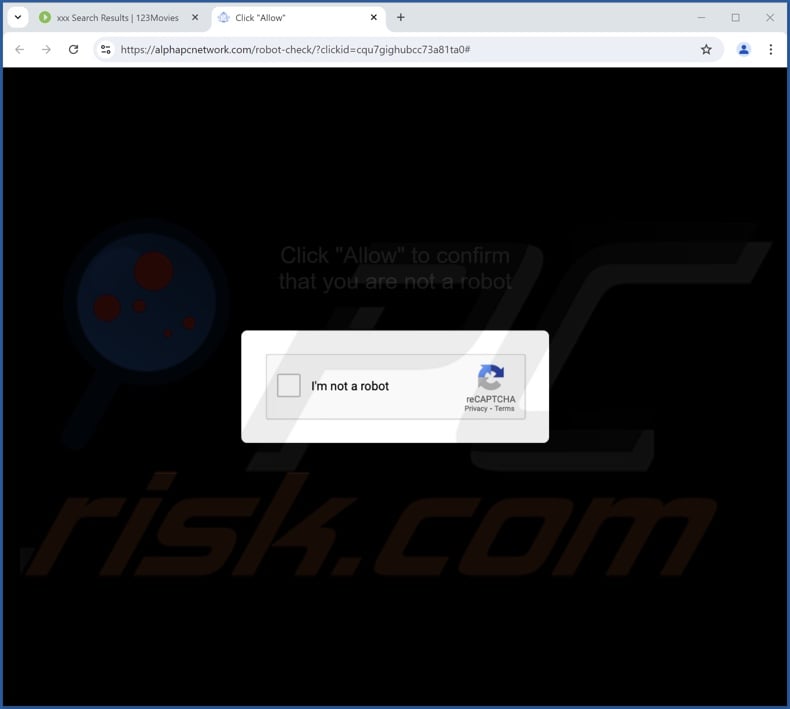 alphapcnetwork[.]com pop-up redirects