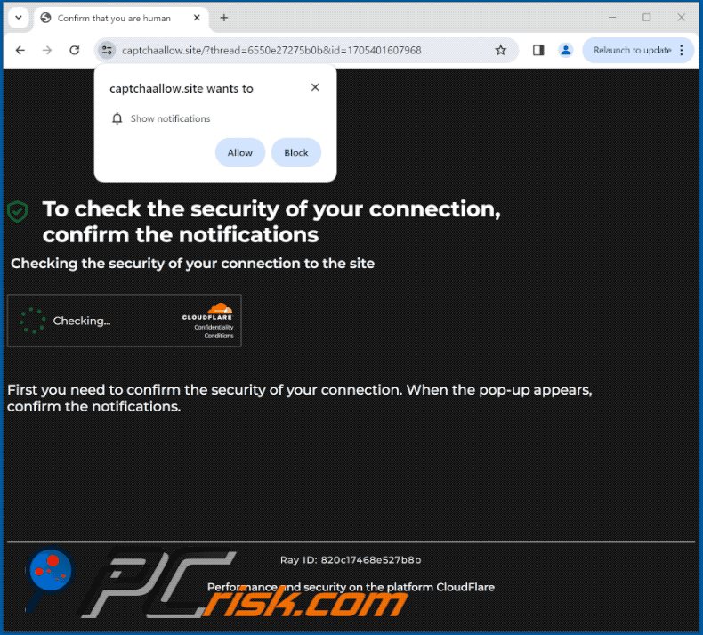 captchaallow[.]site website appearance (GIF)