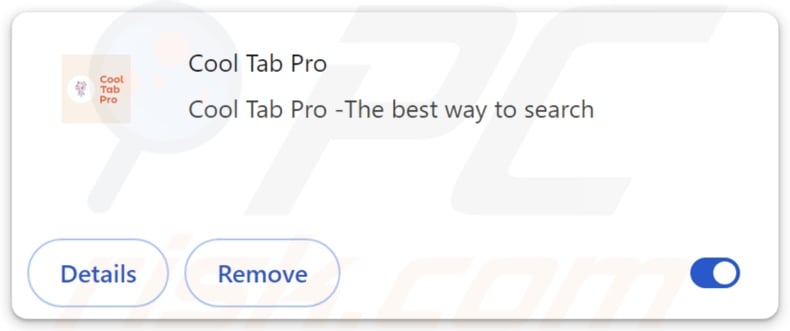 Cool Tab Pro browser hijacker