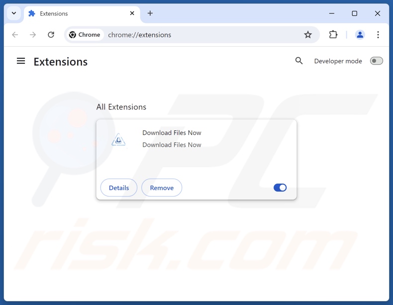 Removing unwanted extensions from Google Chrome step 2