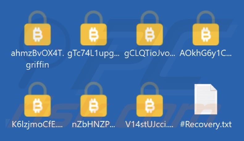 Files encrypted by Griffin ransomware (.griffin extension)