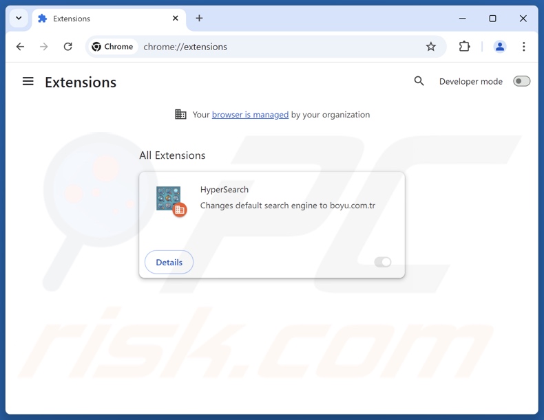 Removing findflarex.com related Google Chrome extensions