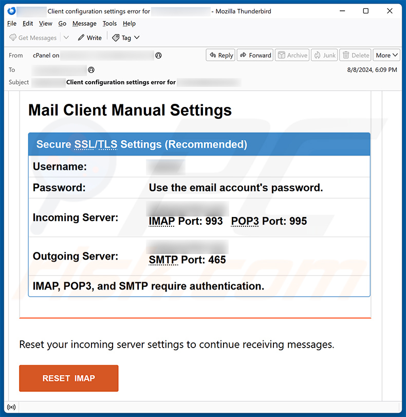 Mail Client Manual Settings Email Scam (2024-08-14)