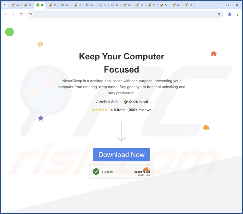 Website used to promote NewEngine browser hijacker