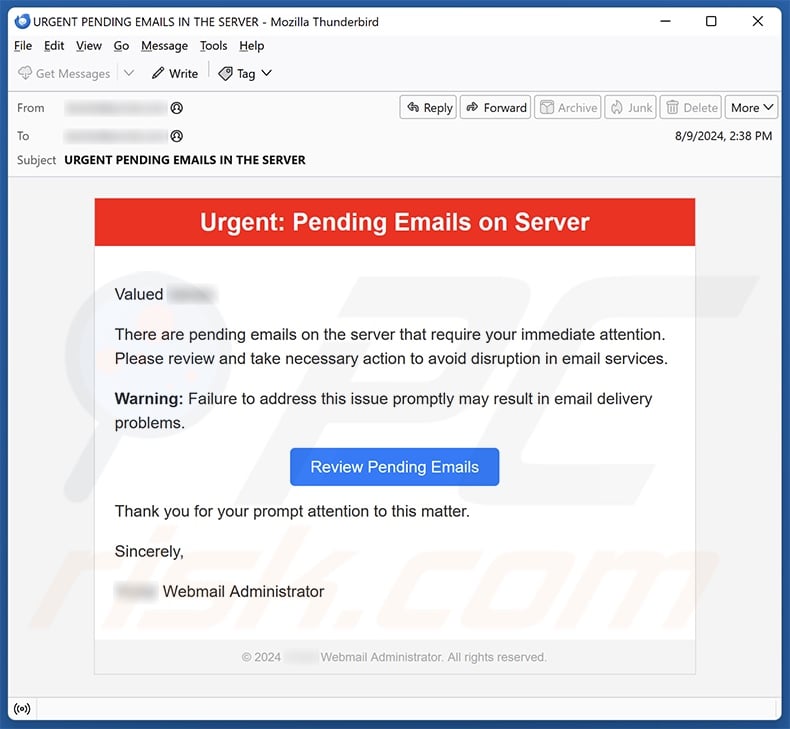 Pending Emails On Server email spam campaign