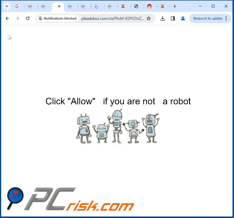 pleadsbox[.]com website appearance (GIF)