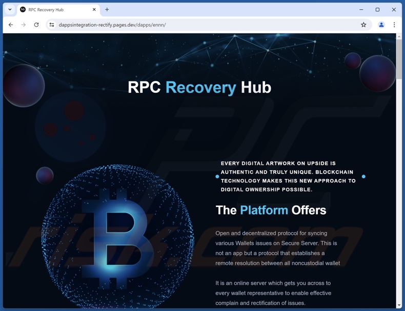 RPC Recovery Hub scam