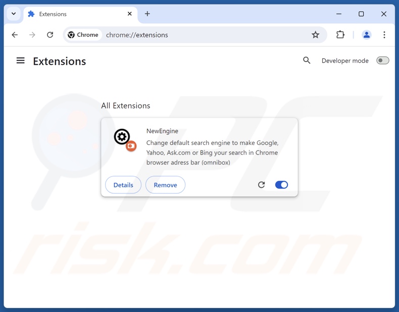 Removing search-secured.com related Google Chrome extensions