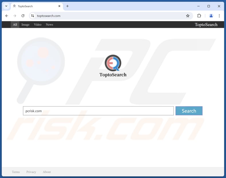 toptosearch.com browser hijacker