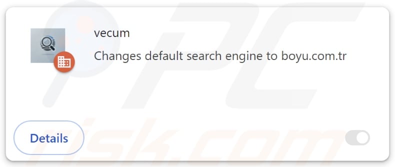 vecum browser hijacker