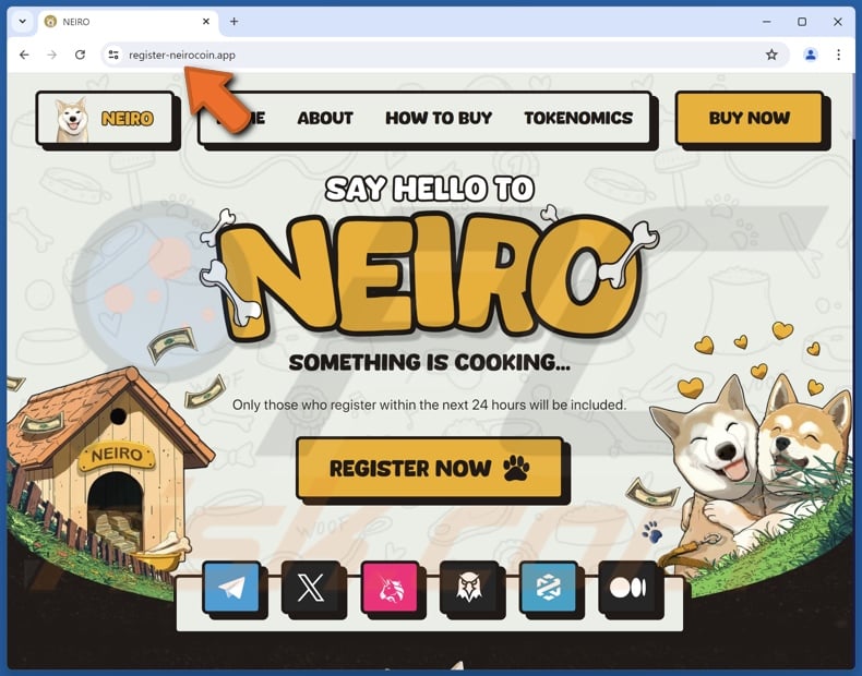 NEIRO Register scam