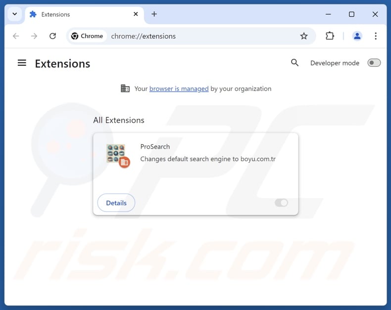 Removing findflarex.com related Google Chrome extensions